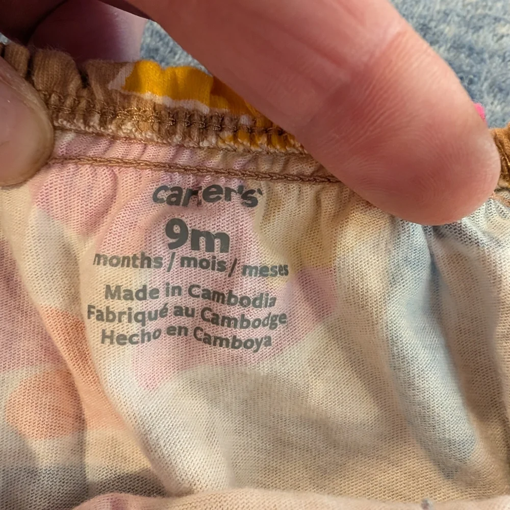 Carter's 9M Colorful Floral Romper